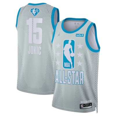 Denver Nuggets #15 Nikola Jokic Jordan Brand 2022 NBA All-Star Game Swingman Jersey - Gray Men's